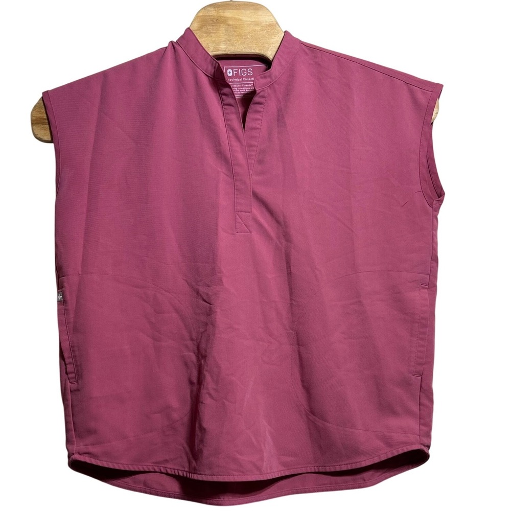 Figs Technical Collection Womens S Sleeveless Scrub Top Pink W22SW1048 Mandarin